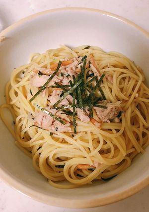 お茶漬けの素で簡単♪～和風ツナパスタ～-レシピのメイン写真
