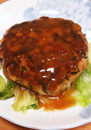 栄養満点！ひじき入り豆腐ハンバーグ。-レシピのメイン写真