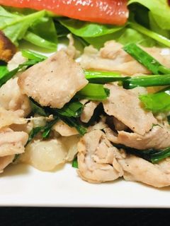 今日のおかずはニラ豚肉炒め・中華風-レシピのメイン写真