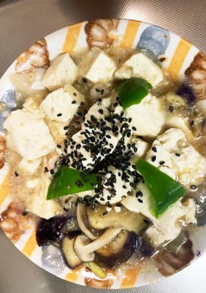 全てレンジ豚こまあっさり塩麻婆豆腐&茄子-レシピのメイン写真