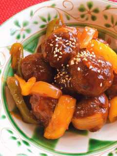 酢豚風♪肉団子-レシピのメイン写真