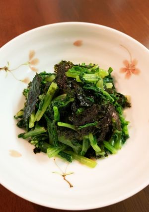 簡単！大根菜と韓国のり☆ナムル-レシピのメイン写真