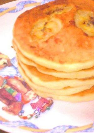 ふわふわしっとり♪バナナホットケーキ-レシピのメイン写真