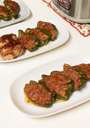 ピーマンの肉ずめ-レシピのメイン写真