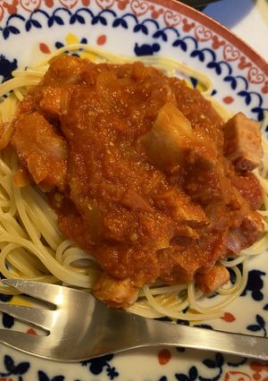 ベーコントマトパスタ-レシピのメイン写真