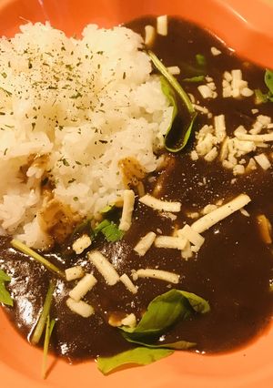 レトルト●チーズ＆サラダのあとかけカレー-レシピのメイン写真
