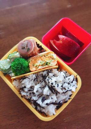 ゴボウといんげんの鶏肉巻き弁当♪-レシピのメイン写真