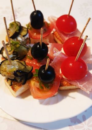 簡単なすとトマトのピンチョス-レシピのメイン写真