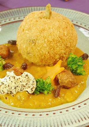ハロウィン☆レーズンライスコロッケカレー-レシピのメイン写真