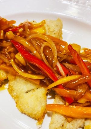 カレイのパイナップル甘酢あんかけ-レシピのメイン写真