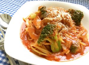 ベジ♪ツナのトマトソースパスタ-レシピのメイン写真