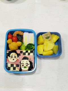 キャラ弁 鬼滅の刃 たんじろう&ねずこ-レシピのメイン写真