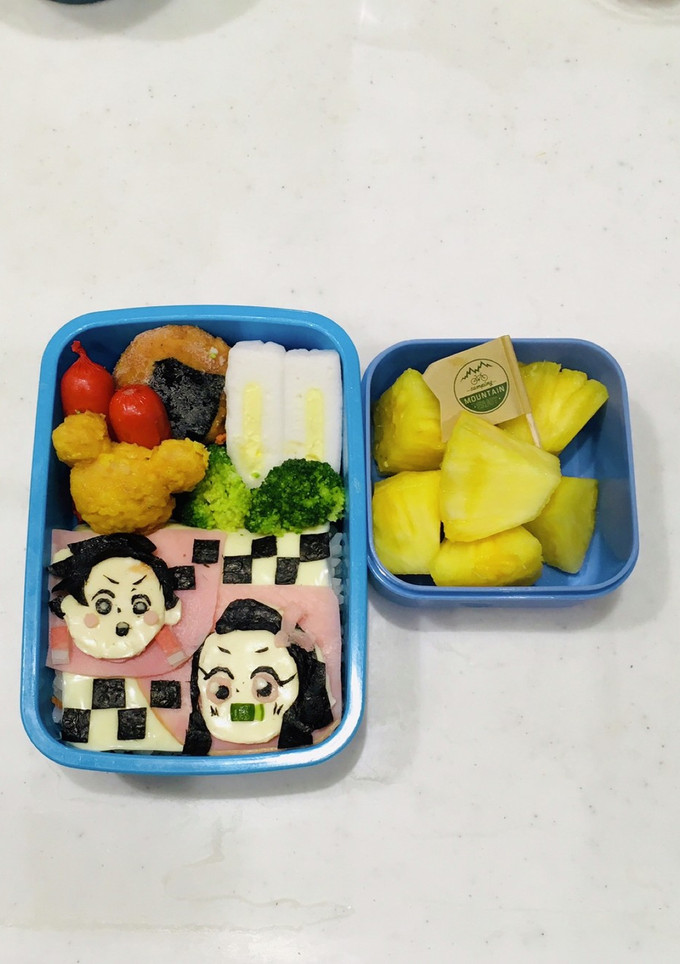 キャラ弁　鬼滅の刃　たんじろう&ねずこ-レシピのメイン写真