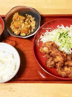 唐揚げ定食-レシピのメイン写真