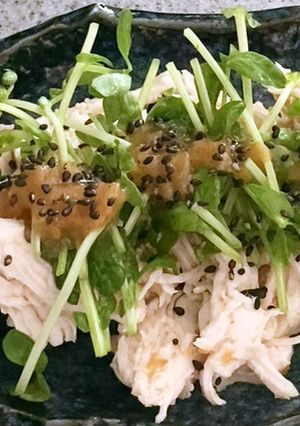 【簡単・ヘルシー】サラダチキンの梅肉あえ-レシピのメイン写真