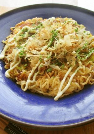 キャベ玉チーズのお好み焼き麺-レシピのメイン写真