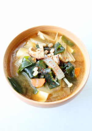 美味しく食物繊維【フローラ味噌汁】-レシピのメイン写真