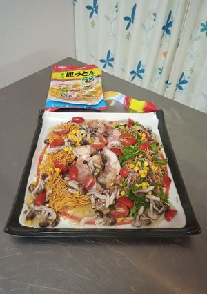 揚げ魚の味のマルタイ長崎皿「ダ」うどん-レシピのメイン写真