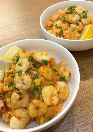 野菜ジュースで簡単！パエリア風ごはん-レシピのメイン写真