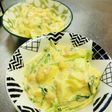 豆苗と卵のツナマヨ和え