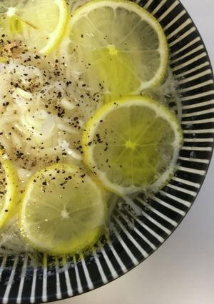 5分で簡単！さっぱりレモン素麺　-レシピのメイン写真