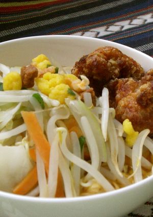 ベジ♪野菜たっぷり唐揚げラーメン-レシピのメイン写真