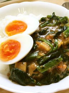 ベジ♪ほうれんそうエッグカレー-レシピのメイン写真