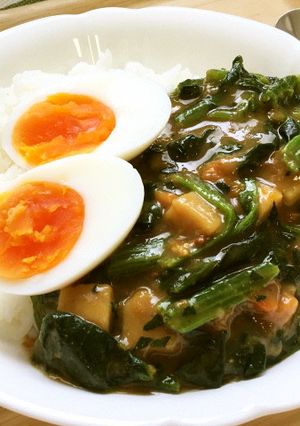 ベジ♪ほうれんそうエッグカレー-レシピのメイン写真