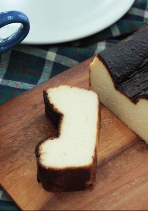 パウンド型で作る、バスクチーズケーキ-レシピのメイン写真