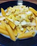 犬ご飯　豆乳仕立てのホタテのパスタ