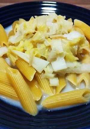 犬ご飯 豆乳仕立てのホタテのパスタ-レシピのメイン写真