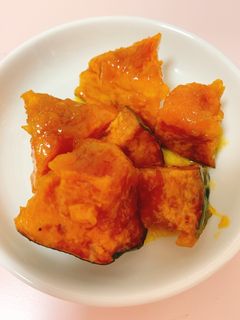レンジで簡単!かぼちゃの塩ハニーバター煮-レシピのメイン写真