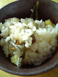 山菜入り栗ごはん-レシピのメイン写真