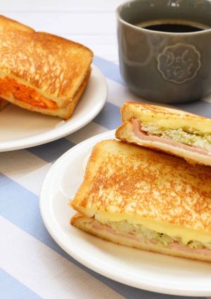 フライパンで！手軽にホットサンド-レシピのメイン写真