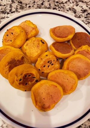 簡単♪カボチャとバナナのパンケーキ-レシピのメイン写真