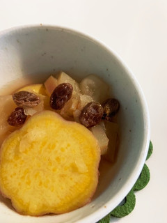 紅玉とおいもとレーズンの甘煮*おやつに◎-レシピのメイン写真