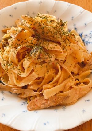 きのこのキムチクリームパスタ-レシピのメイン写真