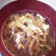 ☆簡単☆もやしのスープ モツ鍋味