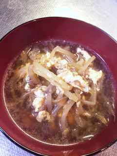 ☆簡単☆もやしのスープ モツ鍋味-レシピのメイン写真