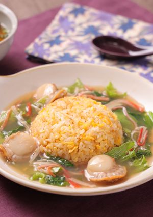 ホタテ入り♪とろとろあんかけチャーハン-レシピのメイン写真