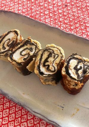 スキレット鍋とゼラチンでふっくら卵焼き-レシピのメイン写真