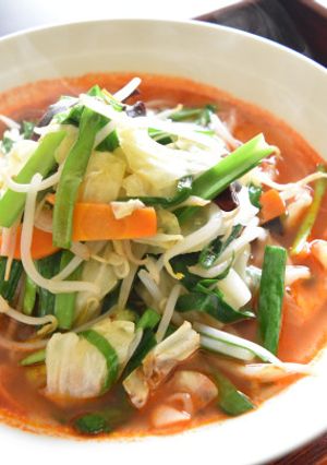 塩ラーメンで簡単ピリ辛タンメン-レシピのメイン写真