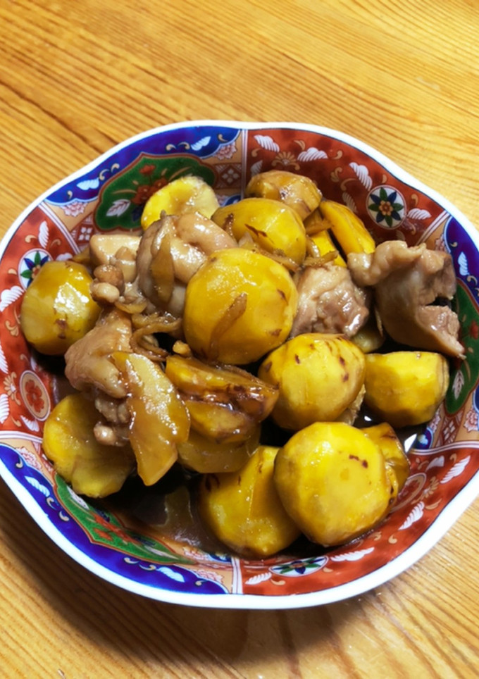 栗と鶏の煮物-レシピのメイン写真