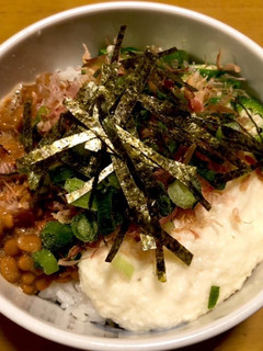 ネバネバ丼。-レシピのメイン写真