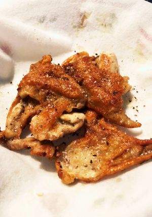 鶏皮せんべい & 鶏油(ちーゆ)抽出-レシピのメイン写真
