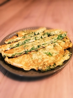 水菜たっぷりチヂミ-レシピのメイン写真