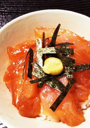 ビンチョウマグロの漬け丼-レシピのメイン写真