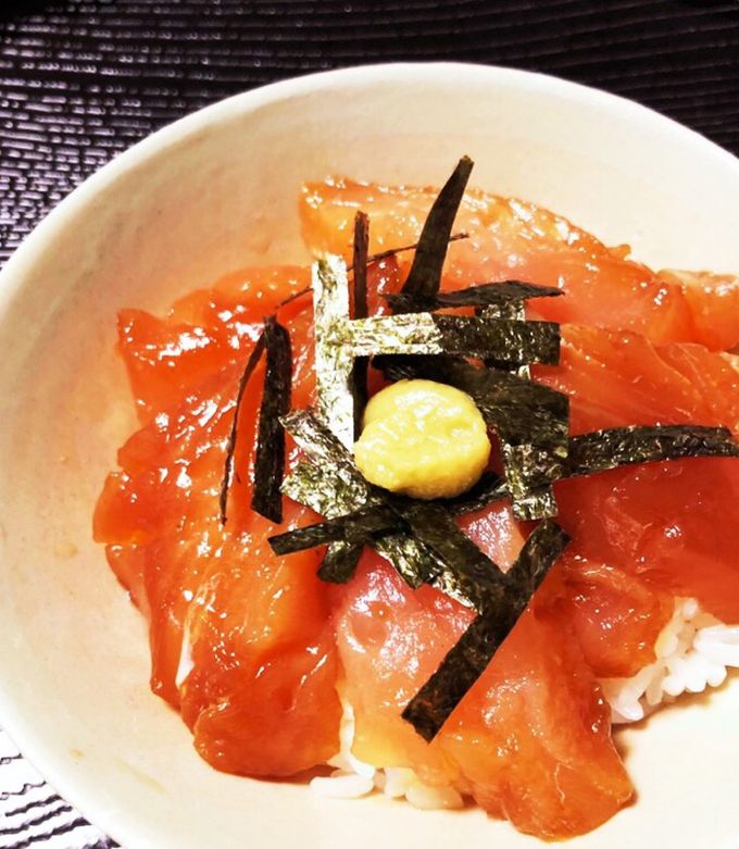 ビンチョウマグロの漬け丼-レシピのメイン写真
