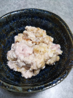 速攻おつまみ♪チーズ味噌白子なめろう風-レシピのメイン写真