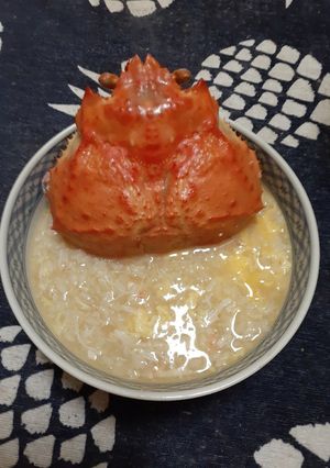 炊飯器で。熱々簡単カニ雑炊-レシピのメイン写真